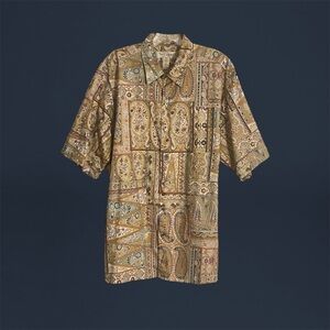 Tori Richard Paisley 80s Vintage Honolulu Hawaiian Aloha Short-Sleeve Shirt NWOT